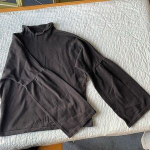 Vineyard Vines Black Wool Blend Top